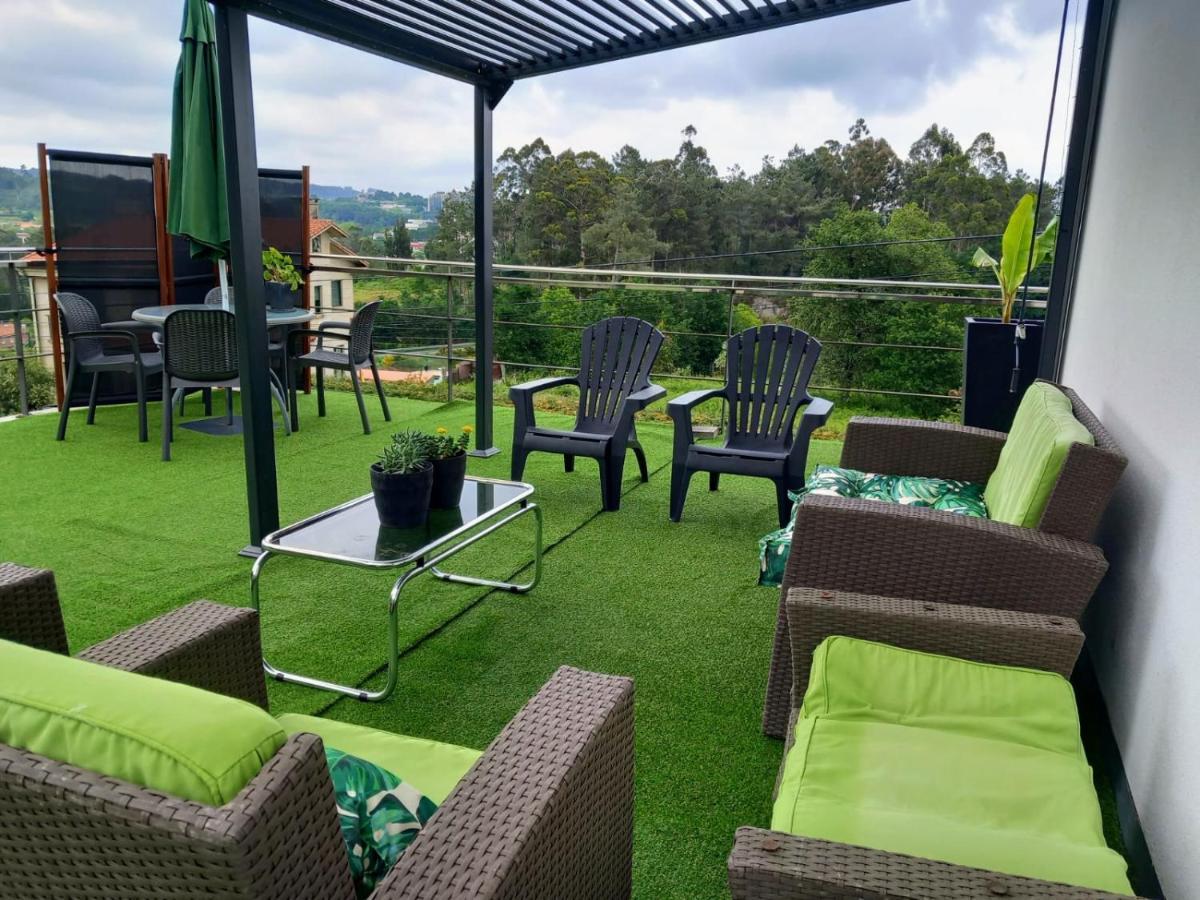 Casa Rocha Velha Con Terraza Y Piscina Particular Apartment Сантяго де Компостела Екстериор снимка